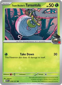 Team Rocket's Tarountula ASC 18