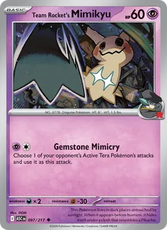 Team Rocket's Mimikyu ASC 97