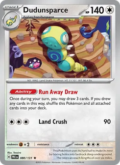 Dudunsparce PRE 80